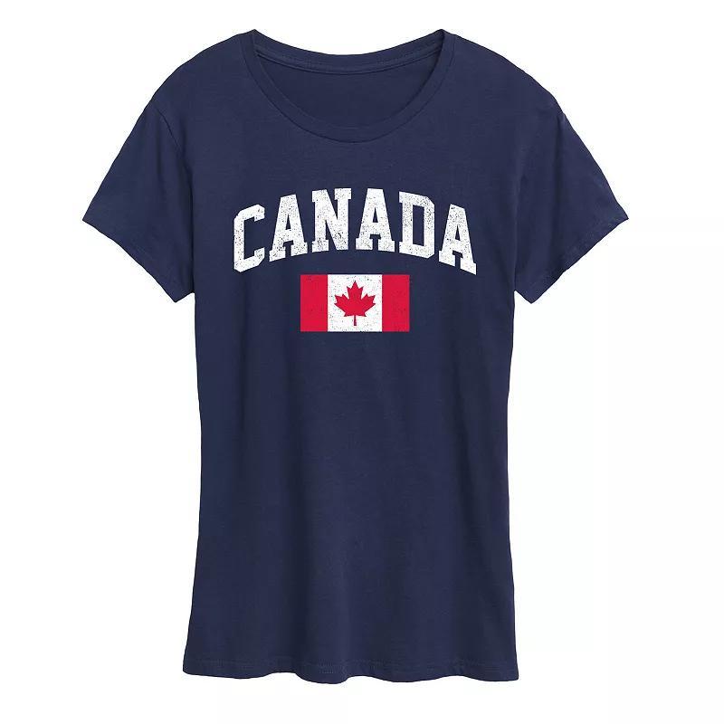 Womens Canada Flag Graphic Tee Product Image