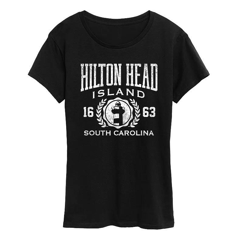 Womens Hilton Head Island Collegiate Graphic Tee Product Image