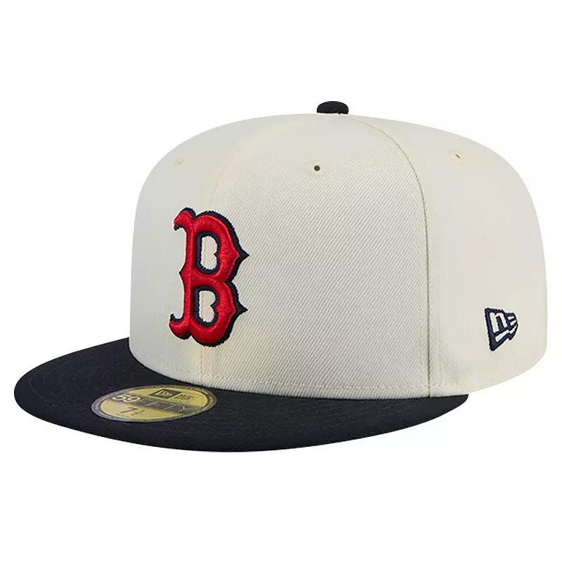 Mens New Era Boston Red Sox Evergreen Chrome 59FIFTY Fitted Hat Product Image