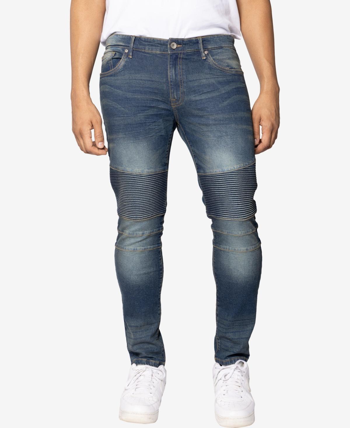 Raw X Mens Skinny Fit Moto Jeans Product Image