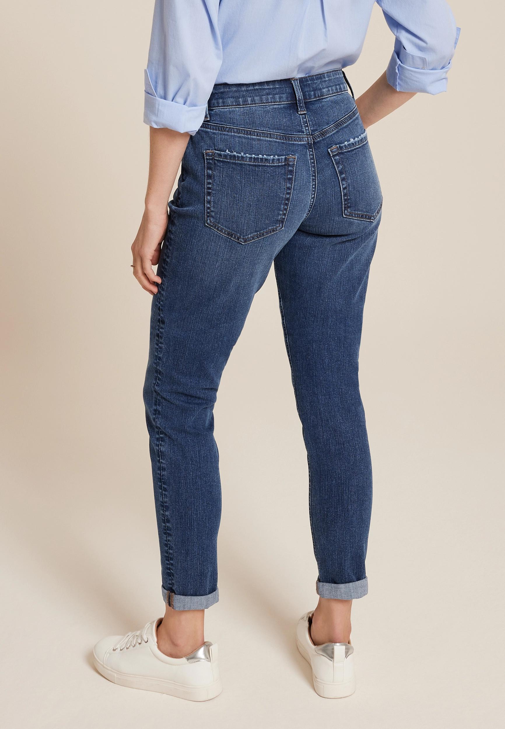 m jeans by maurices™ Classic High Rise Dark Taper Jean Product Image