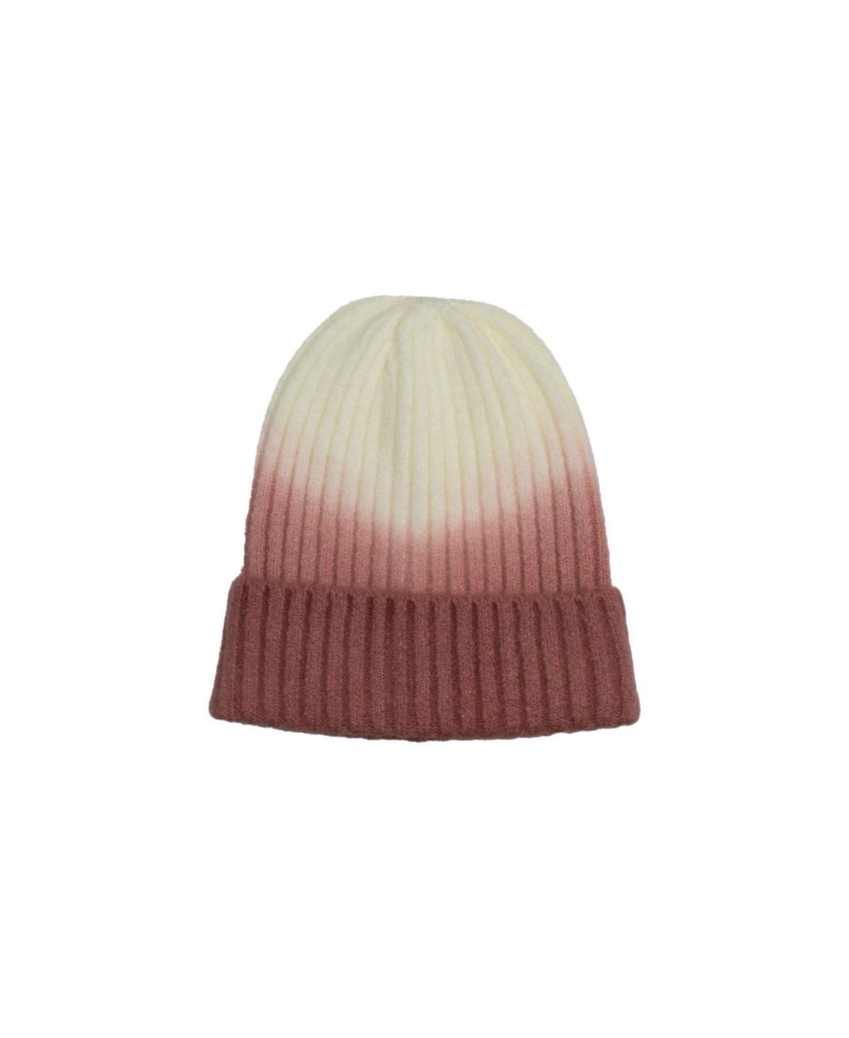 Marcus Adler Womens Ombre Rib Detail Cuffed Beanie Product Image