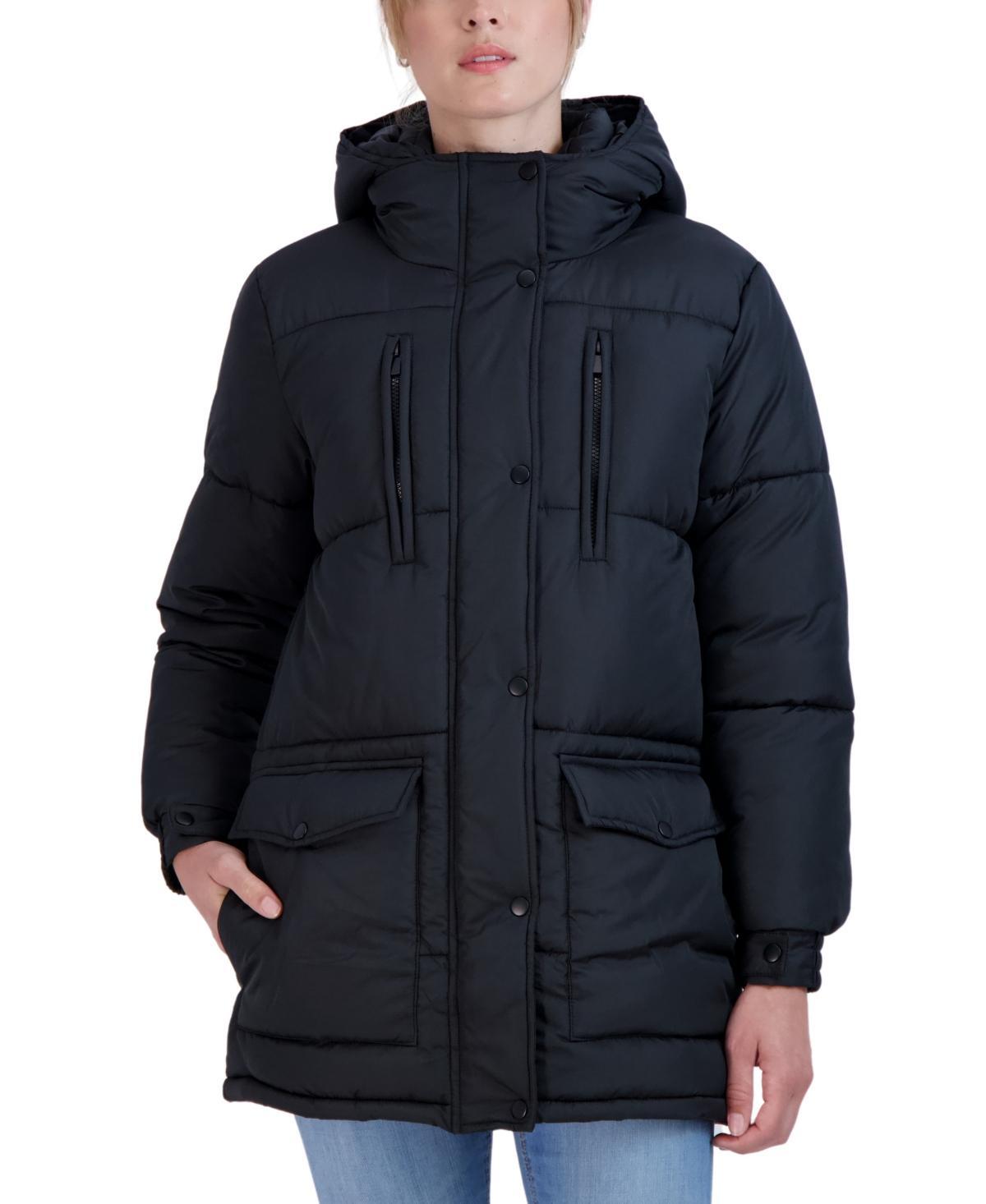 Sebby Juniors Juniors Hooded 3/4 Puffer Coat Product Image