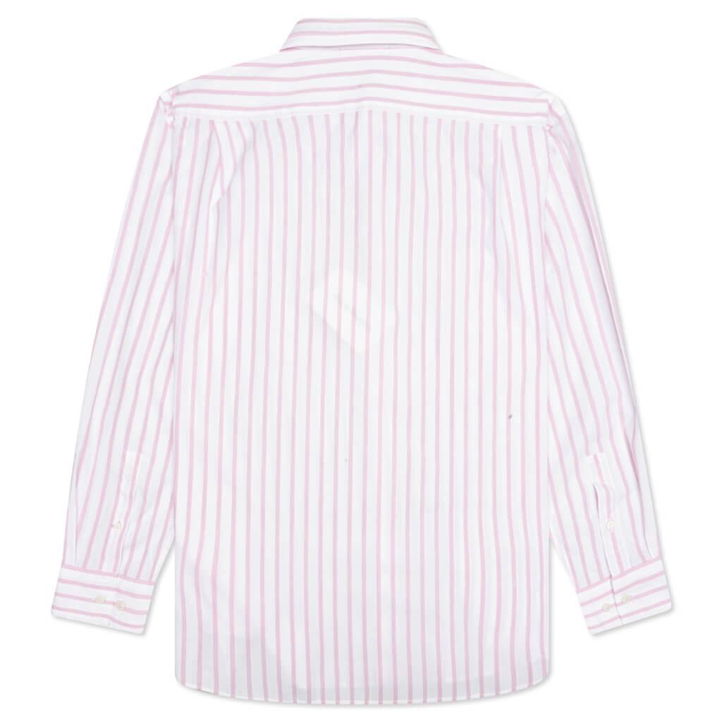 L/S Shirt - White/Pink Male Product Image