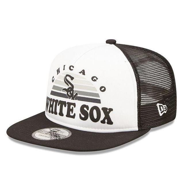 Mens New Era White Chicago White Sox Gradient Golfer 9FIFTY Snapback Hat - White Product Image