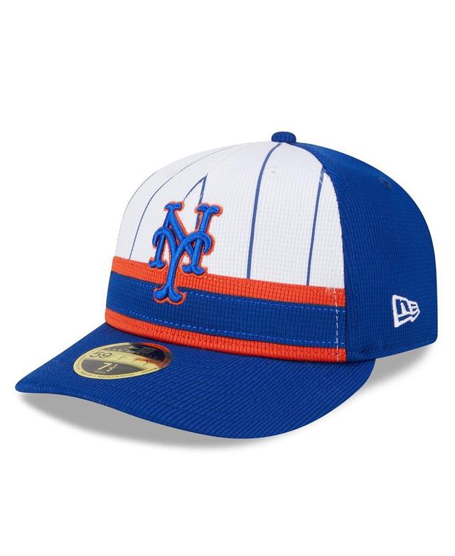 Mens New Era White New York Mets 2024 Batting Practice Low Profile 59FIFTY Fitted Hat Product Image