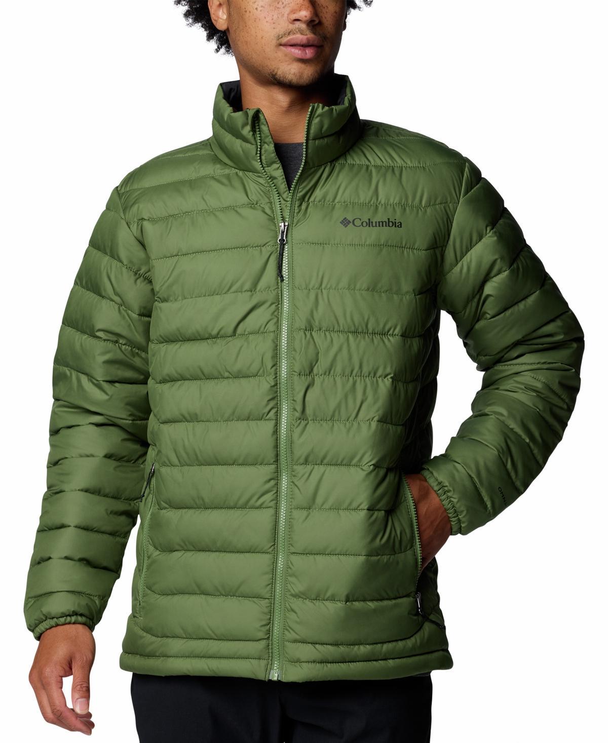 Mens Columbia Powder Lite II Jacket Dark Grey Product Image