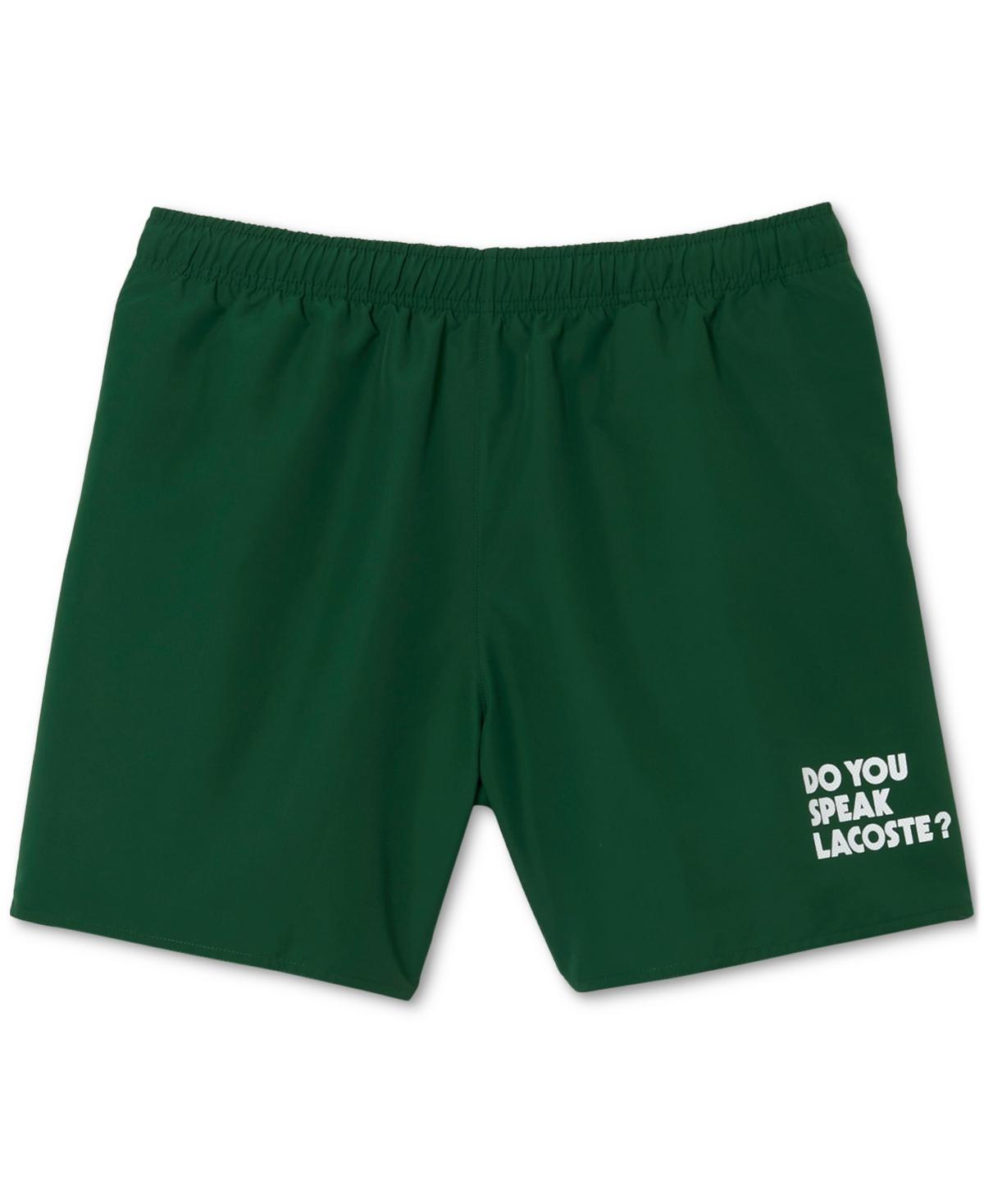 Lacoste Mens Quick-Dry Printed 6 Swim Trunks Product Image