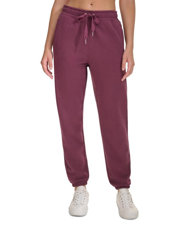 Calvin Klein Womens Fleece High Waist Drawstring Sweatpants Product Image