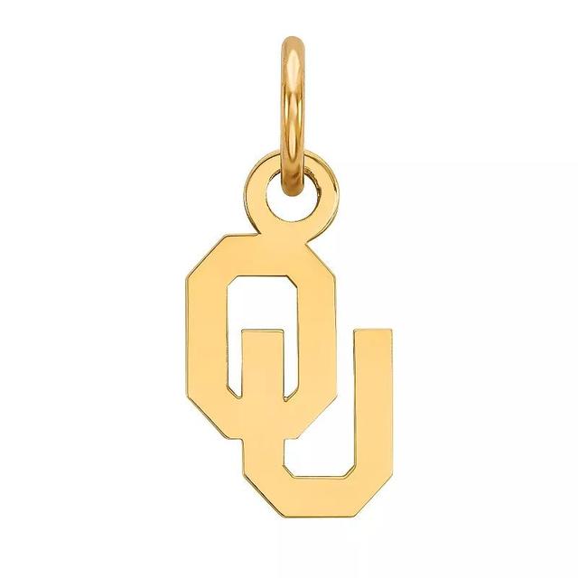 LogoArt 14K Gold Over Silver Oklahoma Sooners Pendant, Womens 14k Plated Product Image