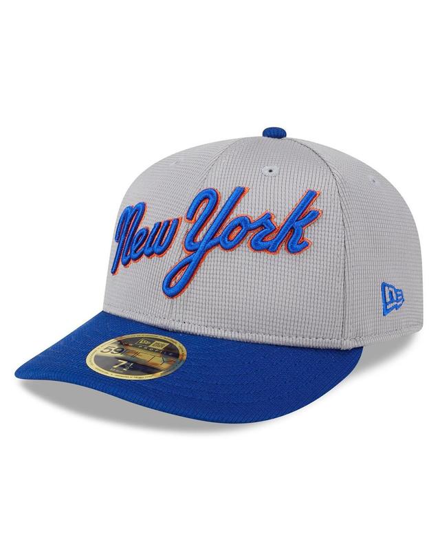 Mens New Era Gray New York Mets 2024 Batting Practice Low Profile 59FIFTY Fitted Hat Product Image