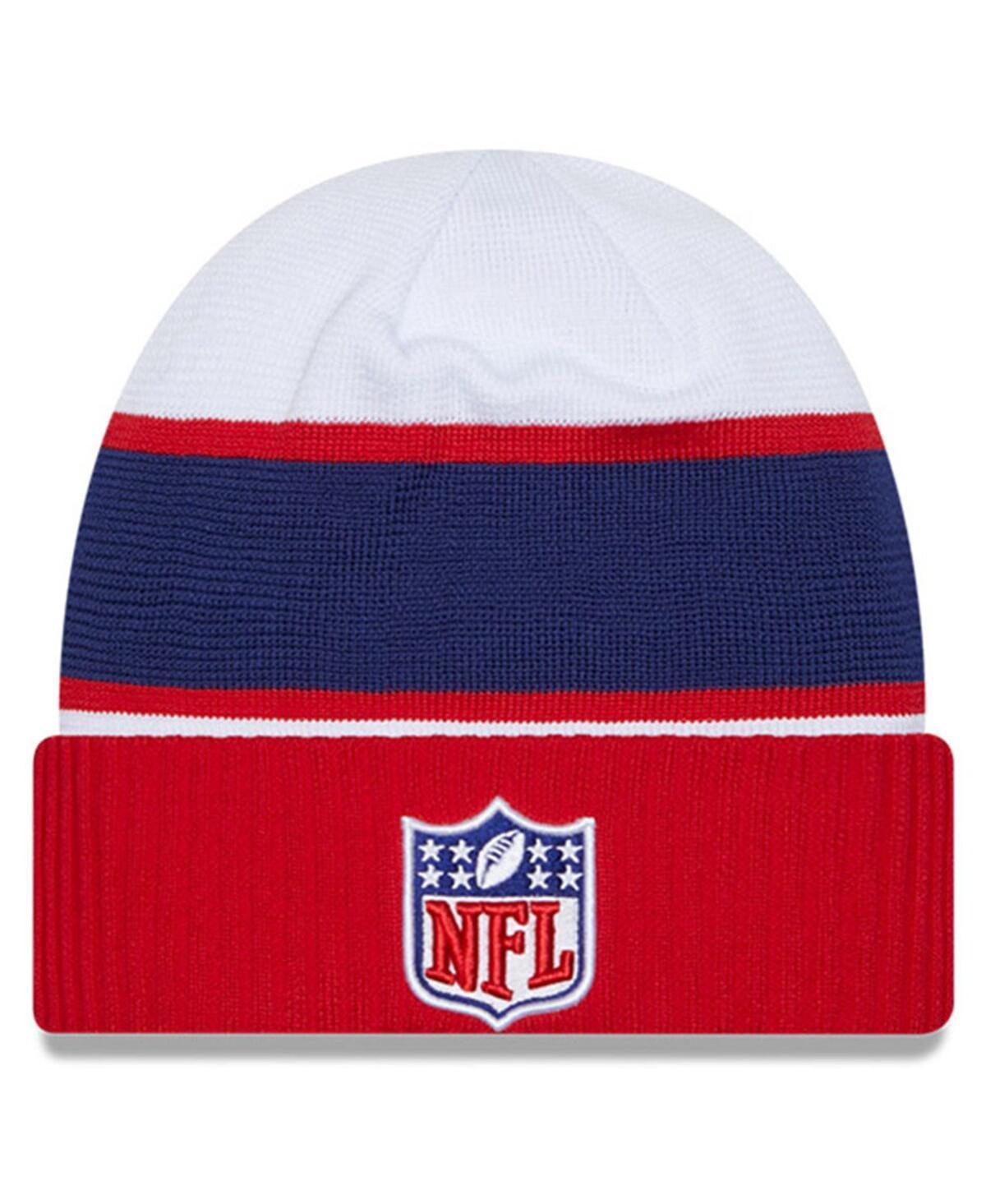 Mens New Era White Nfl 2023 Sideline Tech Cuffed Knit Hat - White Product Image