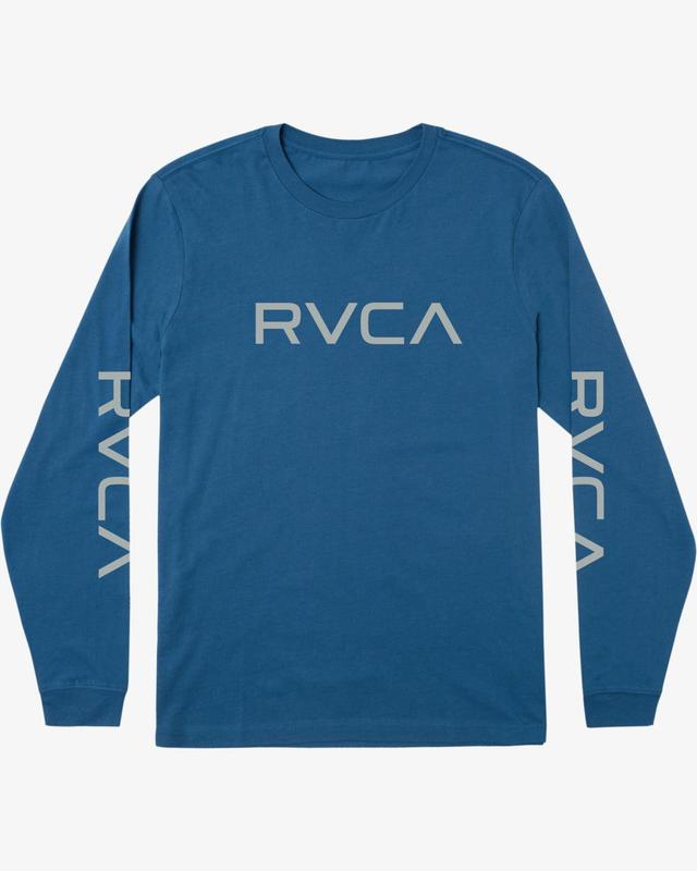 Big RVCA Long Sleeve Tee - Cool Blue Product Image