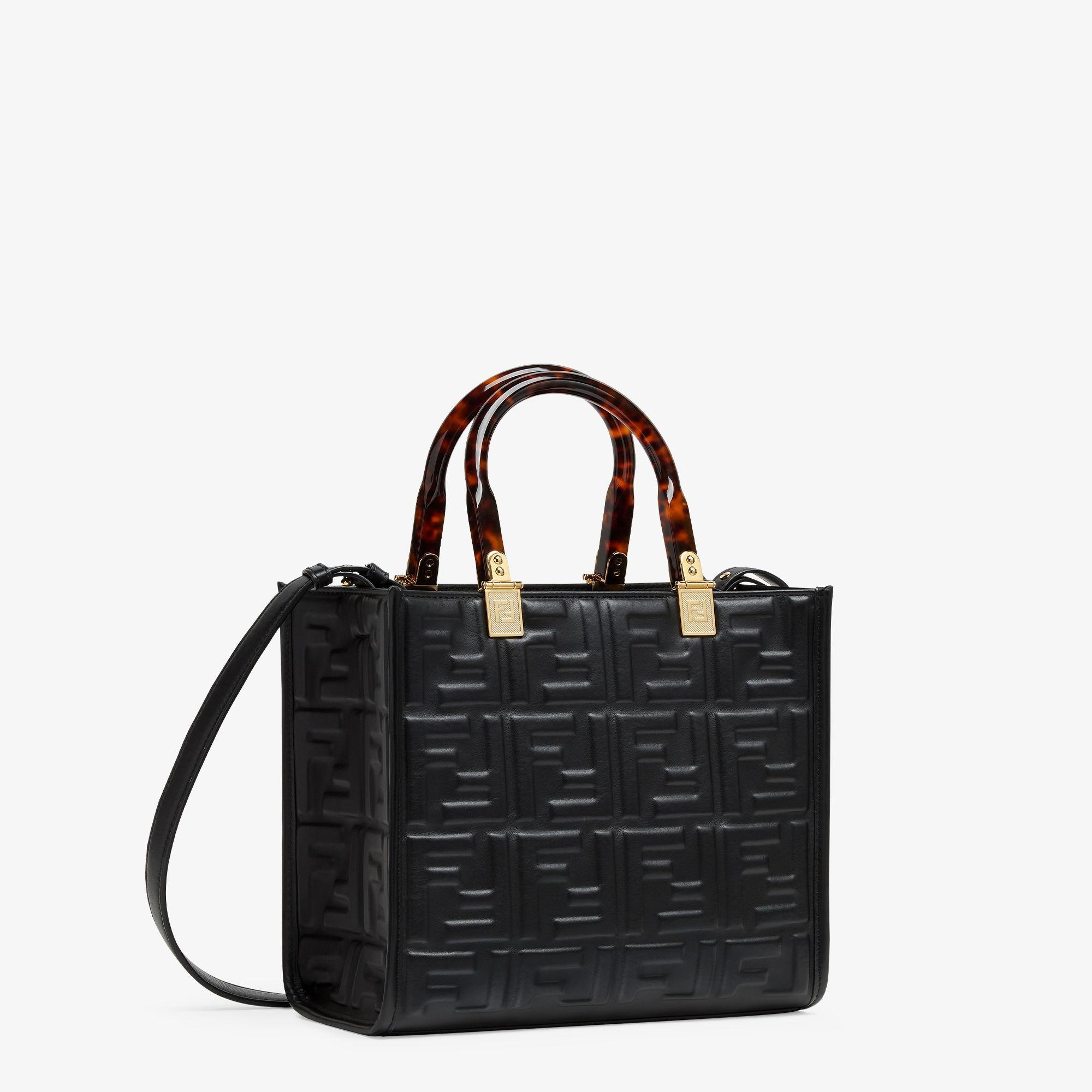 Fendi Sunshine SmallBlack leather shopper Product Image