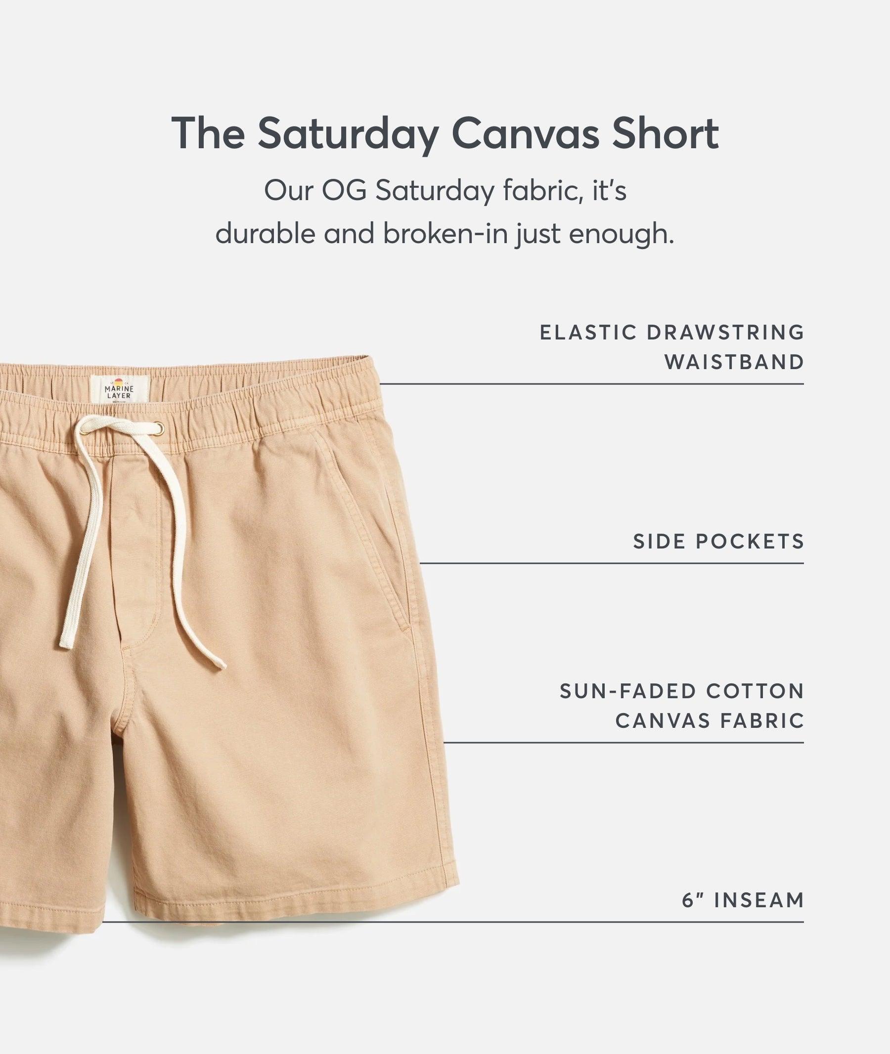 6" Saturday Canvas Short Product Image