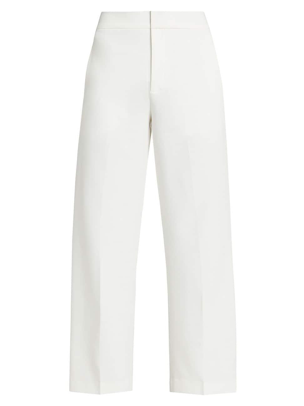 Womens Pleated Wide-Leg Pants Product Image