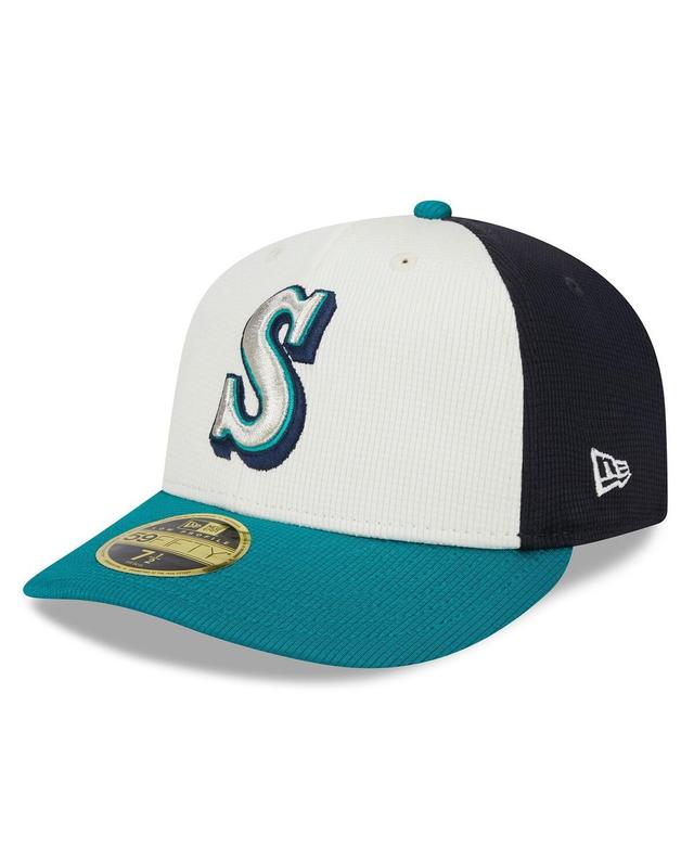 Mens New Era Cream Seattle Mariners 2024 Batting Practice Low Profile 59FIFTY Fitted Hat Product Image