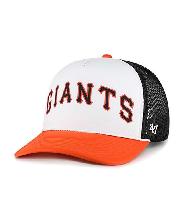 Mens 47 San Francisco Giants Foam Front Script Trucker Snapback Hat Product Image