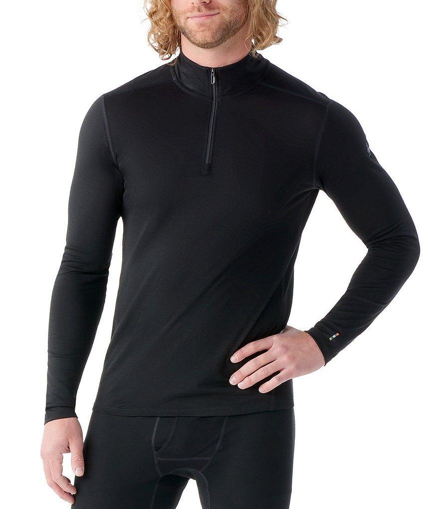 SmartWool Slim Fit Merino Base Layer Solid Quarter-Zip Pullover Product Image