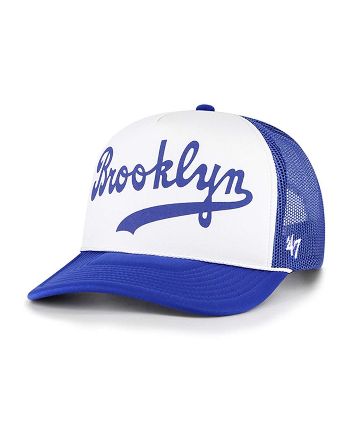 Mens 47 Los Angeles Dodgers Foam Front Script Trucker Snapback Hat Product Image