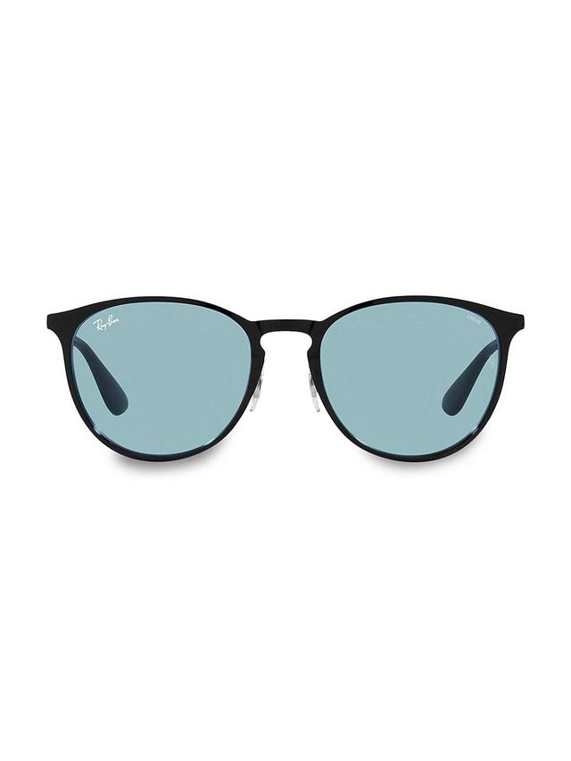 Ray-Ban Erika Metal Evolve Sunglasses Frame Blue Lenses Product Image