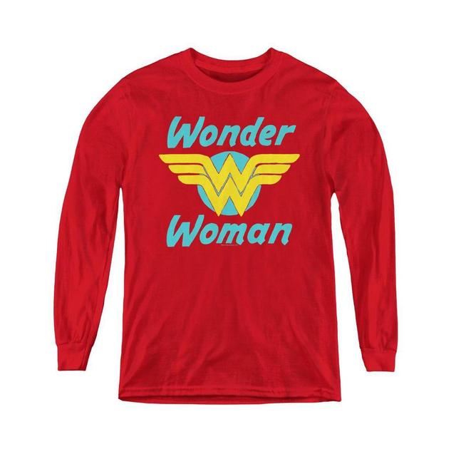 Dc Comics Boys Youth Wonder Woman Wings Long Sleeve Sweatshirts Product Image