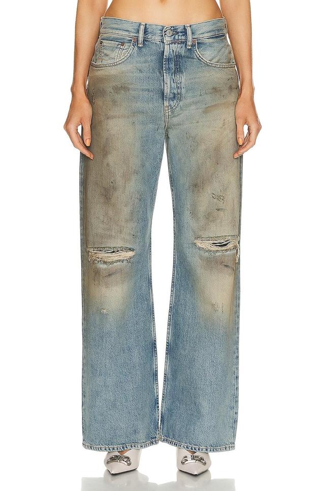 Acne Studios 2021 Loose Fit in Mid Blue - Blue. Size 29 (also in ). Product Image