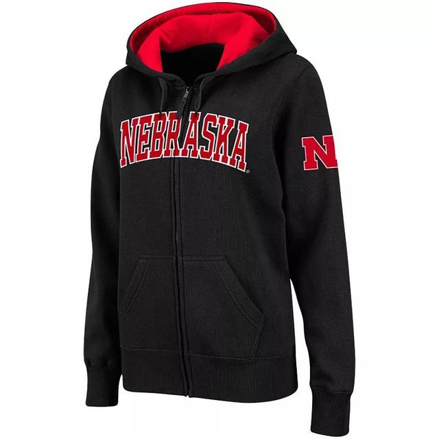 Womens Stadium Athletic Nebraska Huskers Arched Name Full-Zip Hoodie Product Image