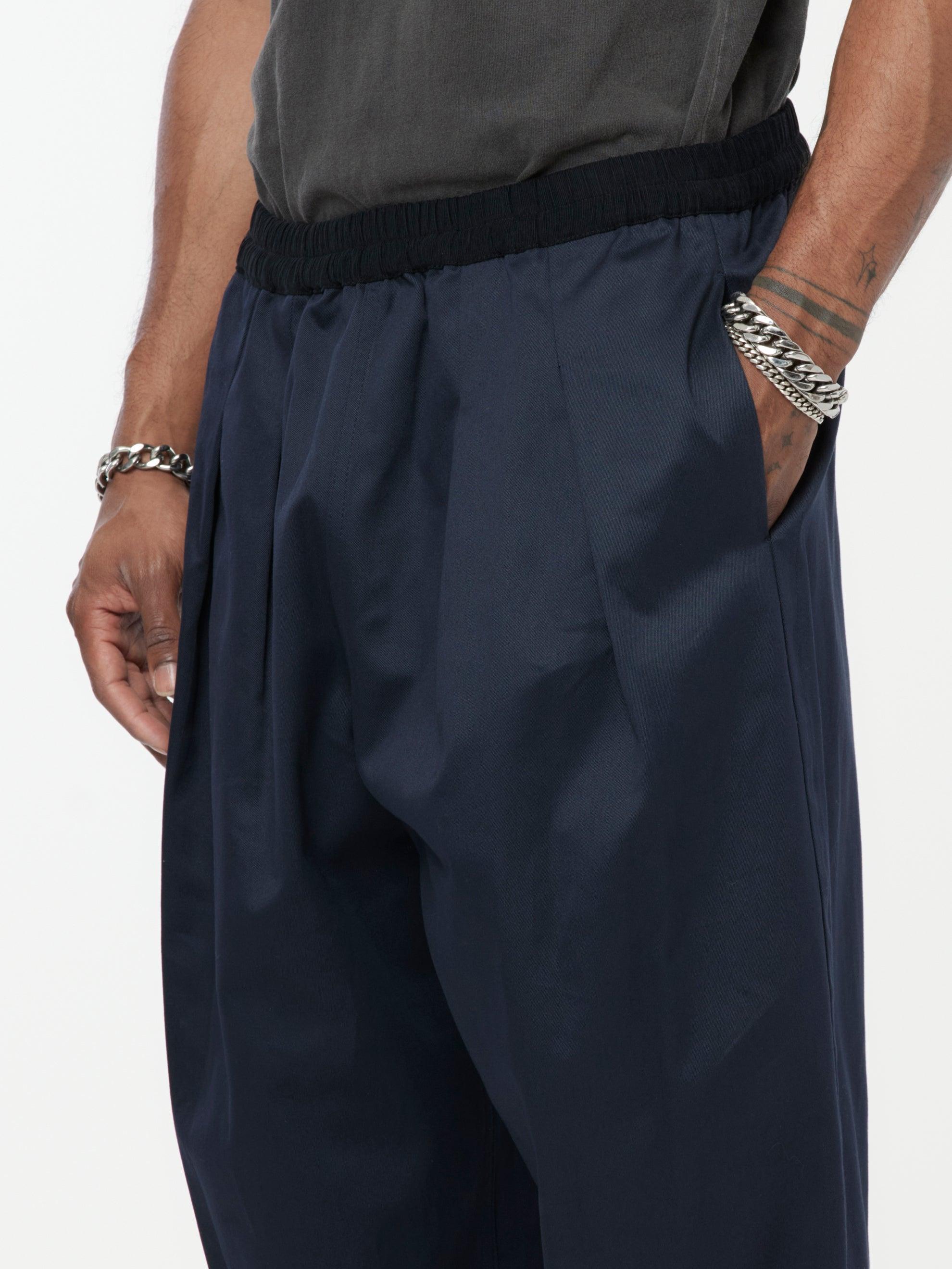 Cotton Trousers (Dark Blue) Product Image