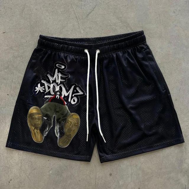 Sopula The Illest Villain Mf Doom Graphic Mesh Shorts Product Image