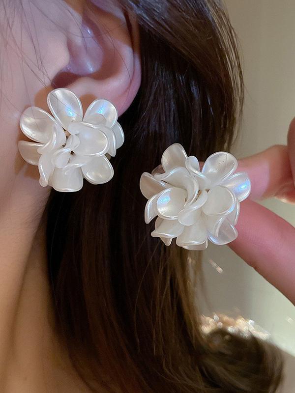 Flower Shape Earrings Accessories Product Image