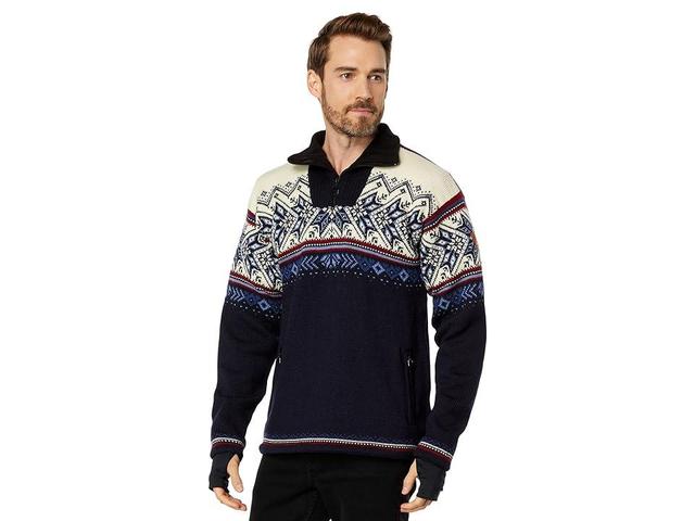 Dale of Norway Vail Waterproof Sweater (Midnight /Red Rose/Off-White/Indigo/China Blue) Men's Clothing Product Image