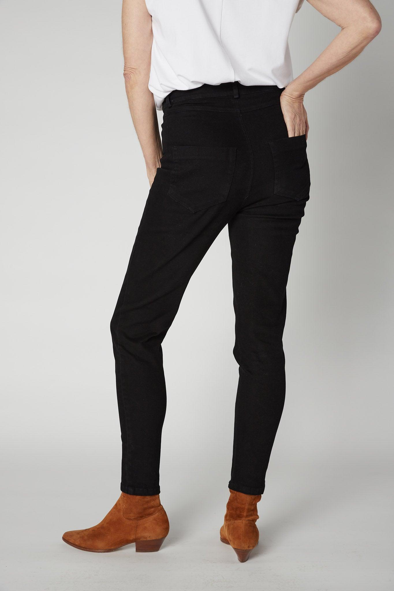 The Iconic Fitted Denim Pants Product Image