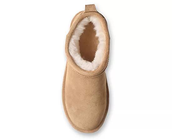 Bearpaw Womens Retro Shorty Solid Water Resistant Fur Boot Product Image