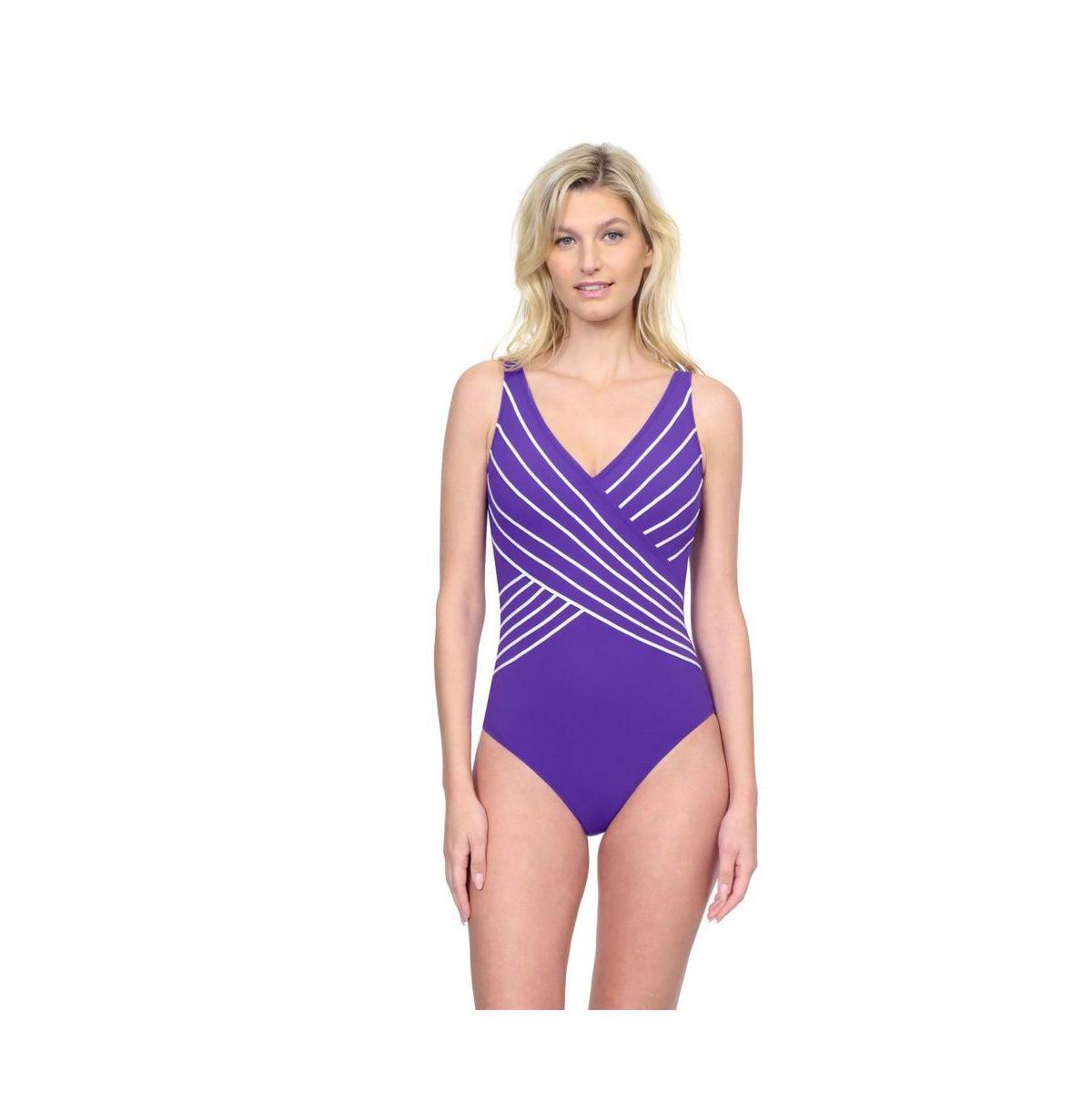 Gottex Womens Embrace V Neck Surplice One Piece Swimsuit Product Image