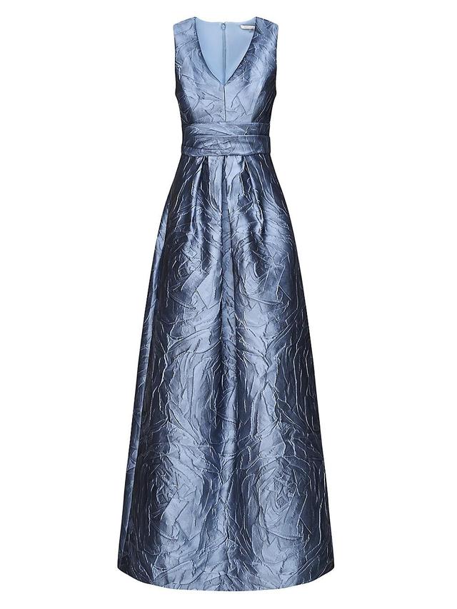 Womens Mariah Jacquard Textured Gown Product Image