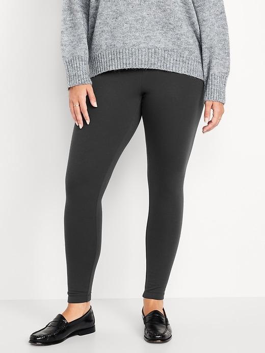 High-Waisted Fleece-Lined Leggings Product Image