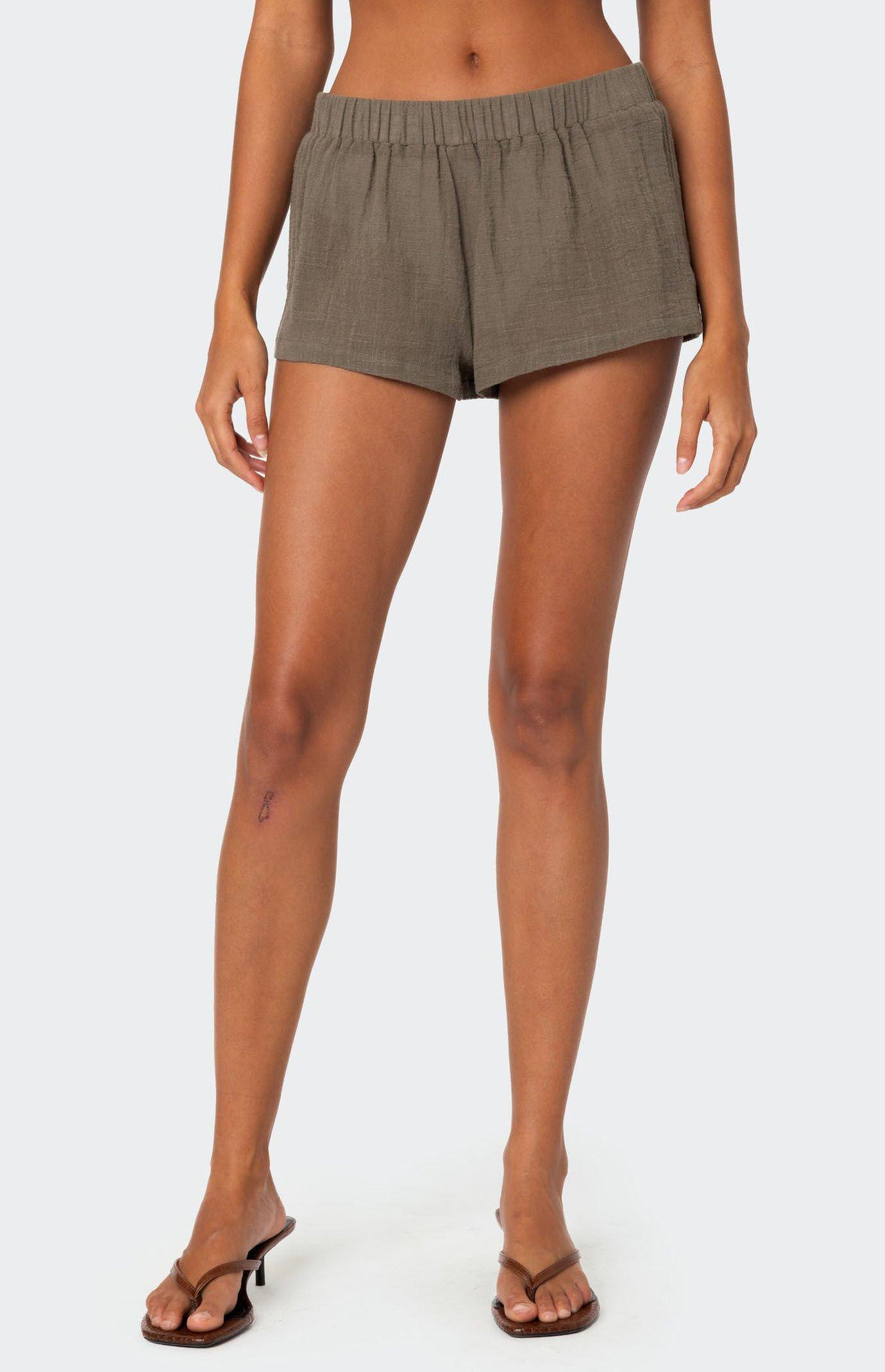 Edikted Womens Harleigh Linen Look Shorts Product Image