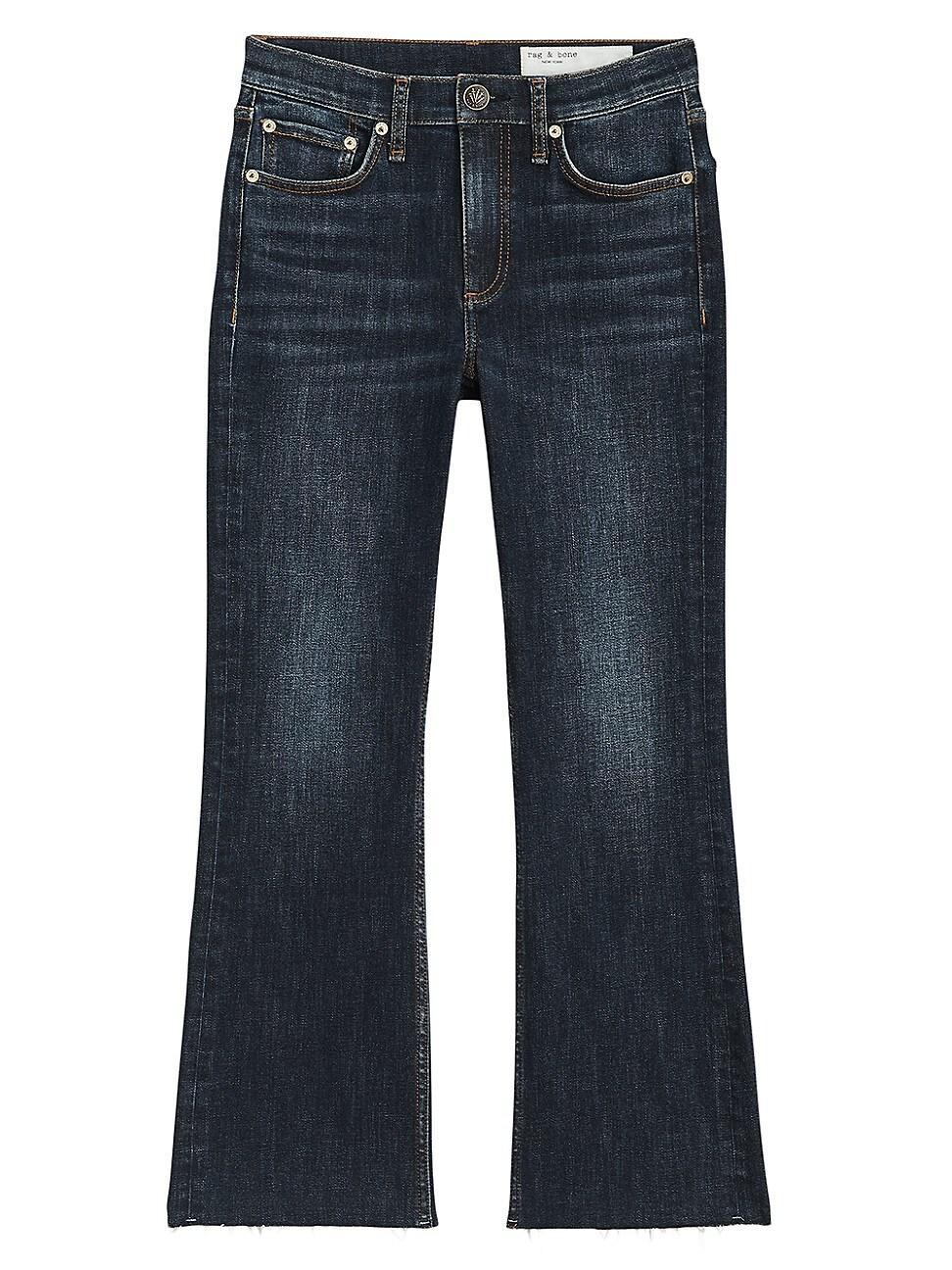 Womens Peyton Mid-Rise Ankle Bootcut Jeans Product Image