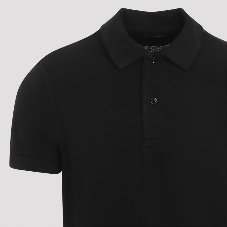 TOM FORD Tennis Piquet Polo Shirt In Black Product Image