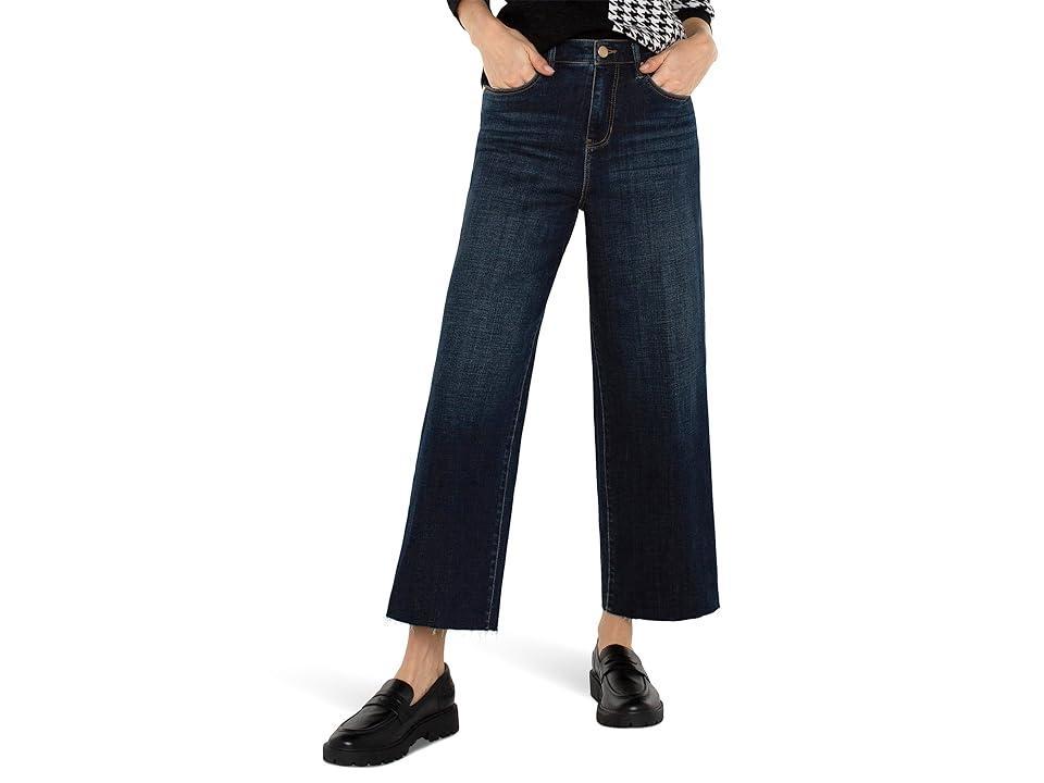 Liverpool Los Angeles Womens Stride Cropped Wide-Leg Jeans Product Image