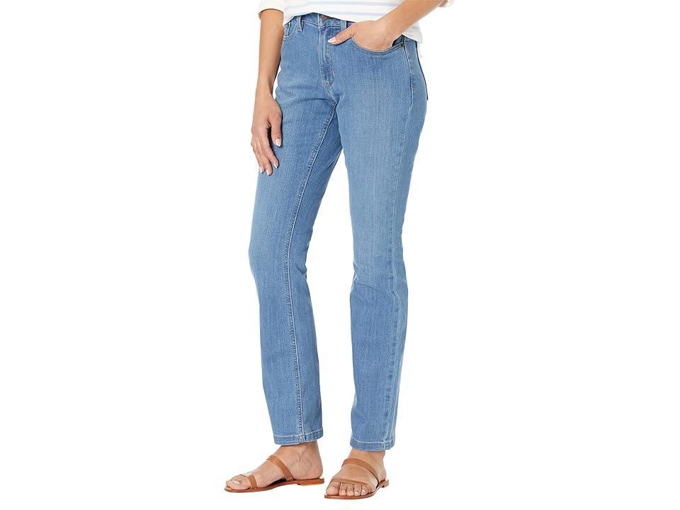 L.L.Bean BeanFlex Straight Leg Favorite Fit Jeans in Light Indigo (Light Indigo) Women's Jeans Product Image