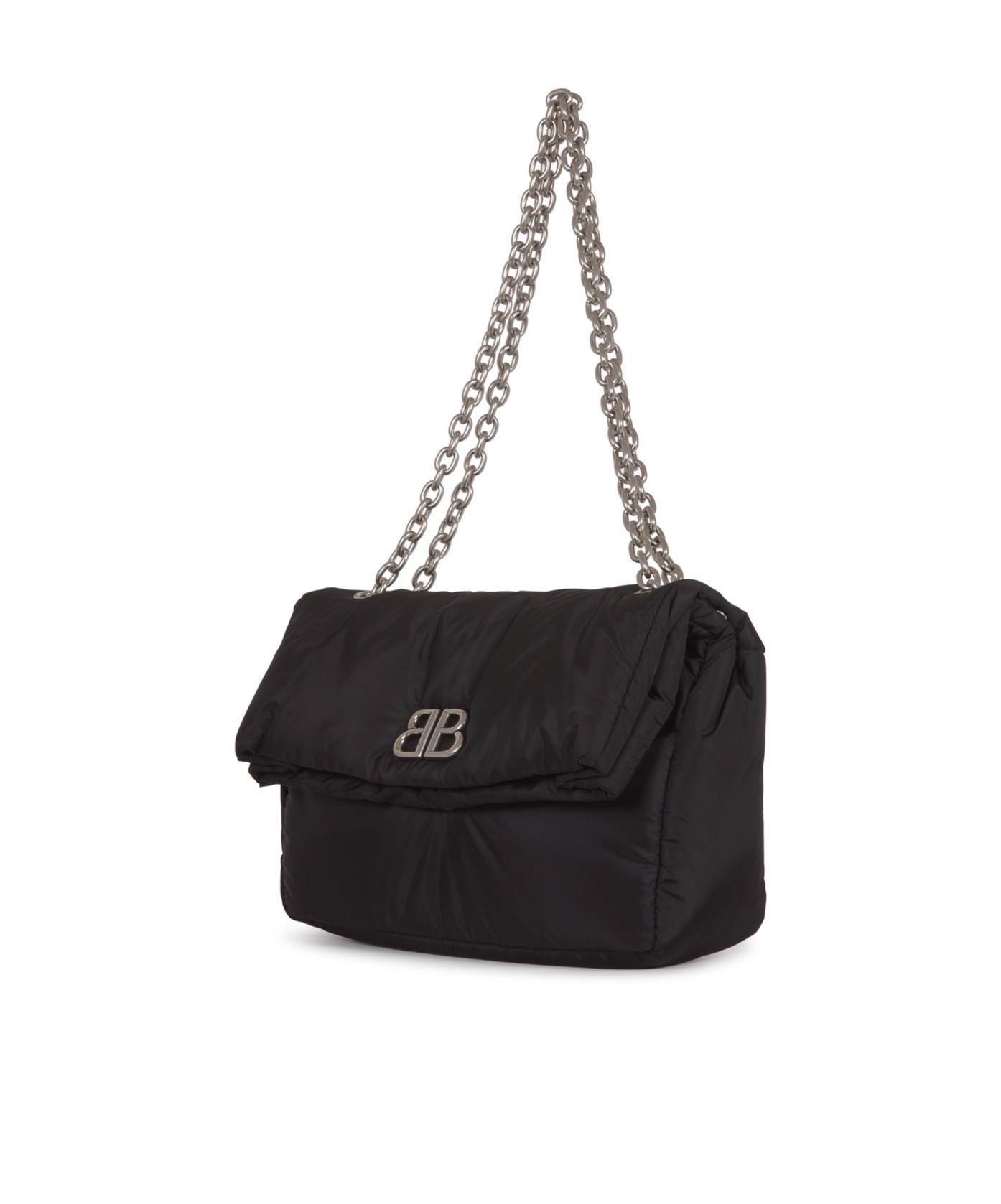 BALENCIAGA Monaco Chain Handbag In Black Product Image