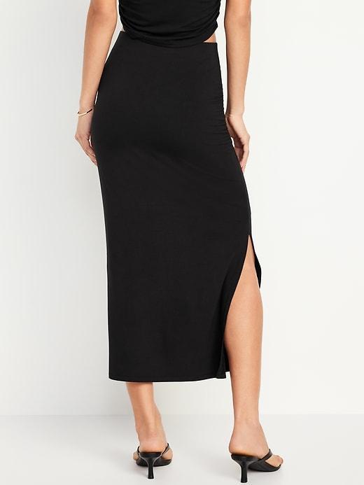 Ruched Maxi Skirt Product Image