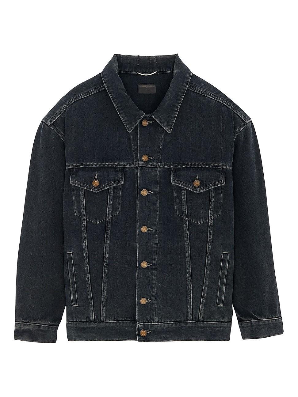 Mens Oversized Jacket in Denim Product Image