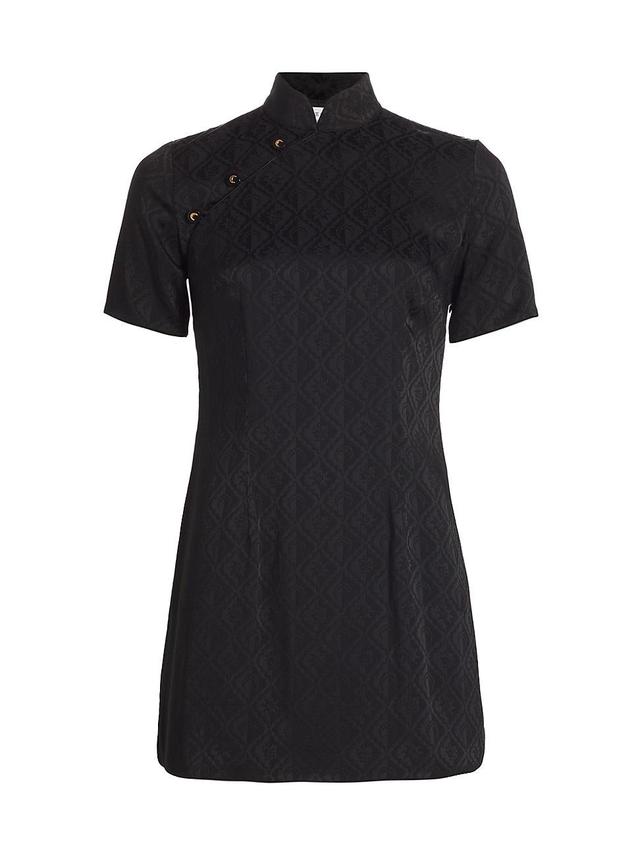 Womens Crescent Jacquard Minidress Product Image