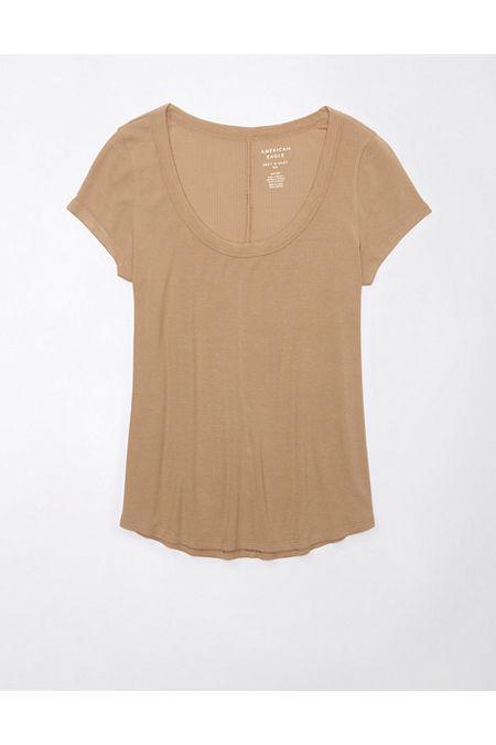 AE Soft Sexy Short-Sleeve Ribbed Tee Women's Product Image