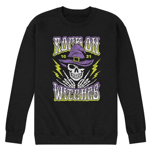 Mens Rock On Witches Fleece Pullover Product Image