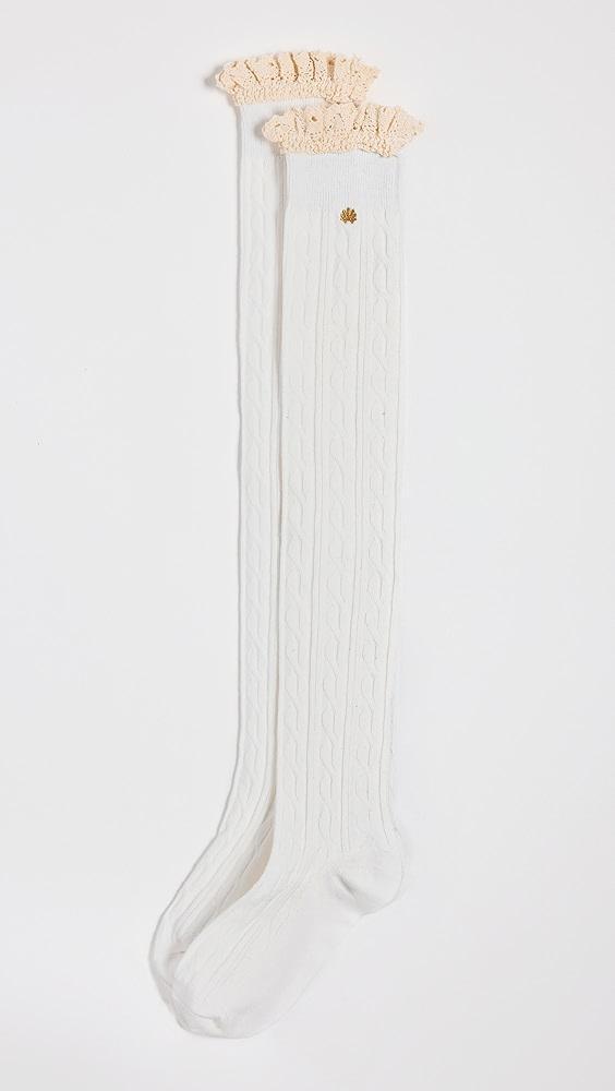 Lele Sadoughi Victoria Knee High Socks | Shopbop Product Image