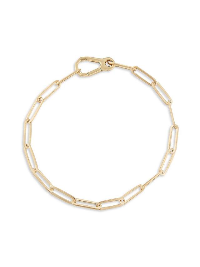 Mens 14K Yellow Gold Chain-Link Bracelet Product Image